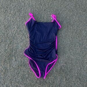 Bundle 3 for $15 Swim: Black and Pink One Piece Swimsuit
